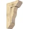 Ekena Millwork Funston Slat Rough Sawn Bracket w/ Offset Brace, Douglas Fir, 8"W x 18"D x 30"H BKT0806X18X30FST06RDF - alternate 1